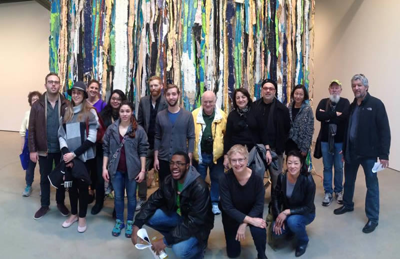 NCC Art, Architecture + Design faculty and friends visited gallery exhibitions in the Chelsea area of New York City