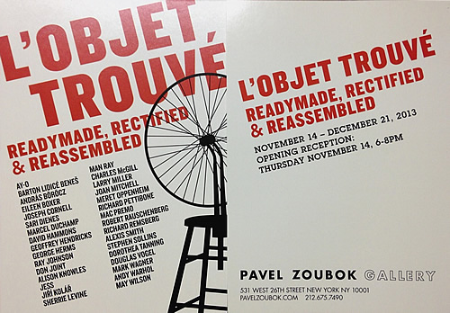 L’Objet Trouvé: Readymade, Rectified & Reassembled, Pavel Zoubok Gallery