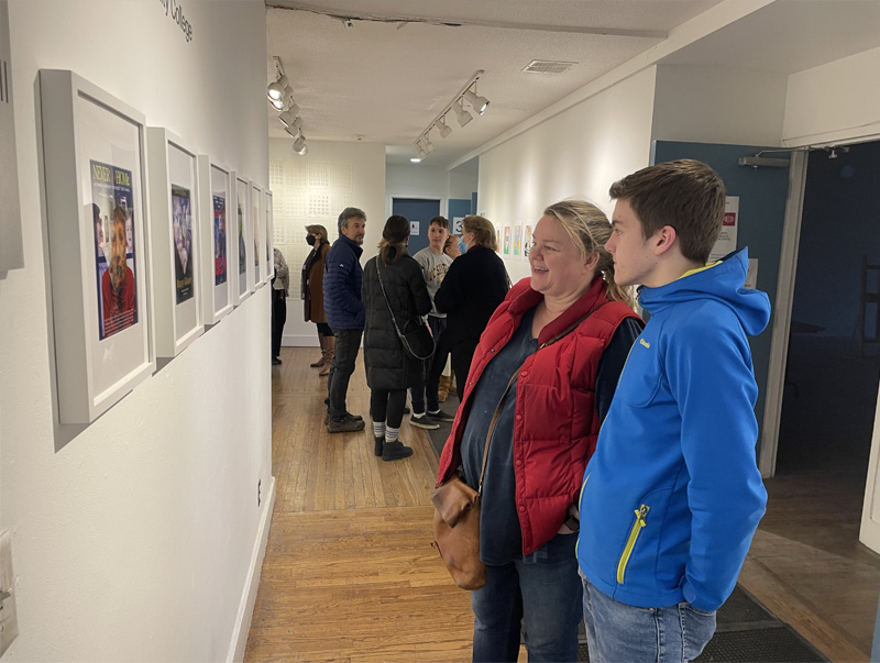 Students from P-TECH Norwalk exhibit their work at Silvermine’s School of Art