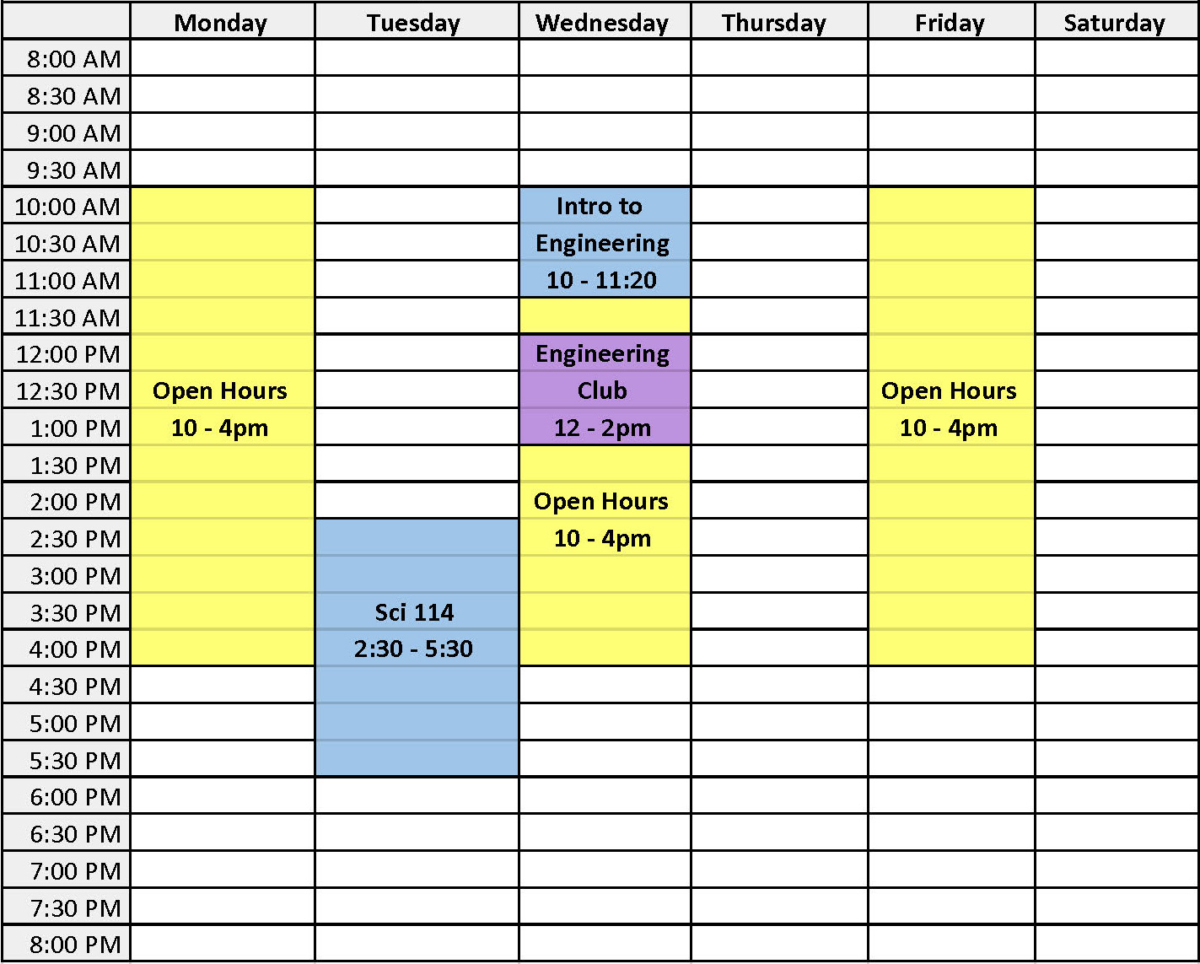 Schedule – Welcome to NCC!